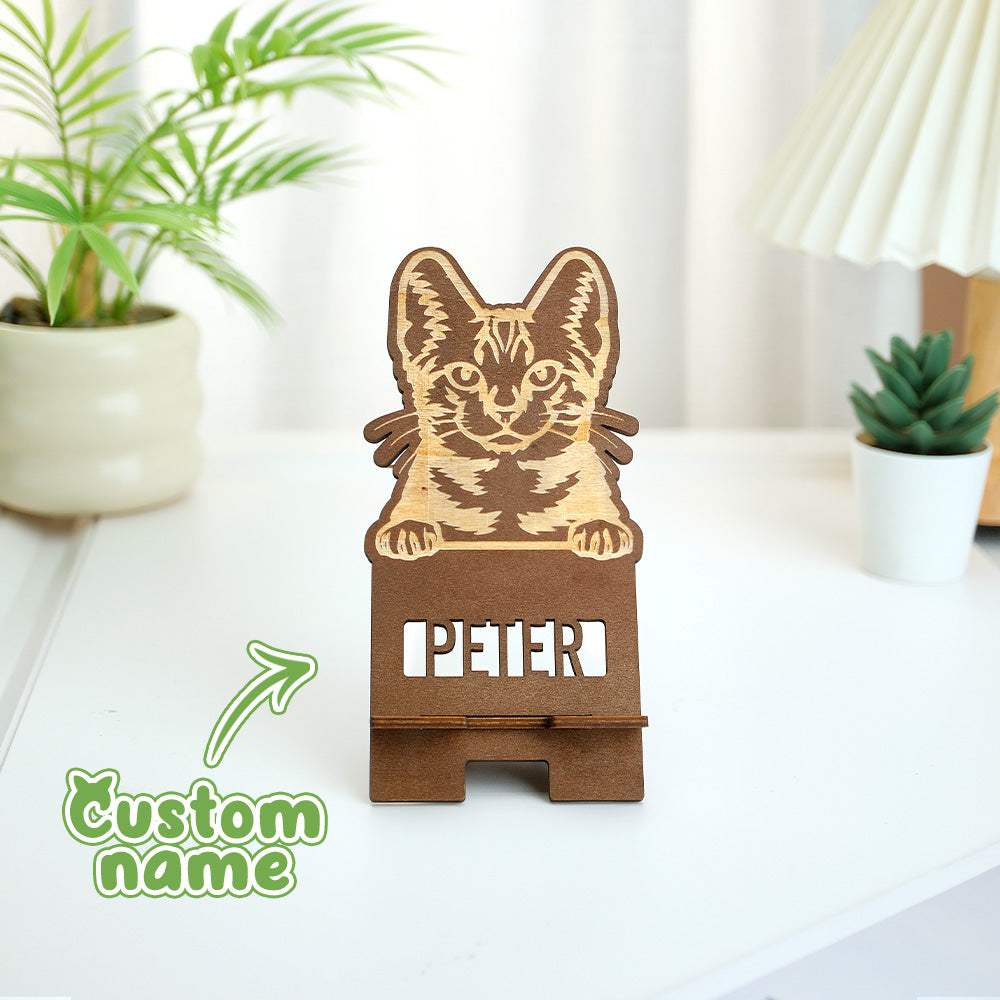 Pet Wooden Phone Stand