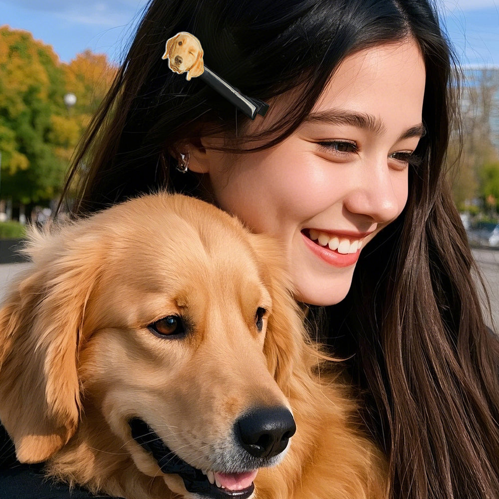 Pet Portrait Hair Clips