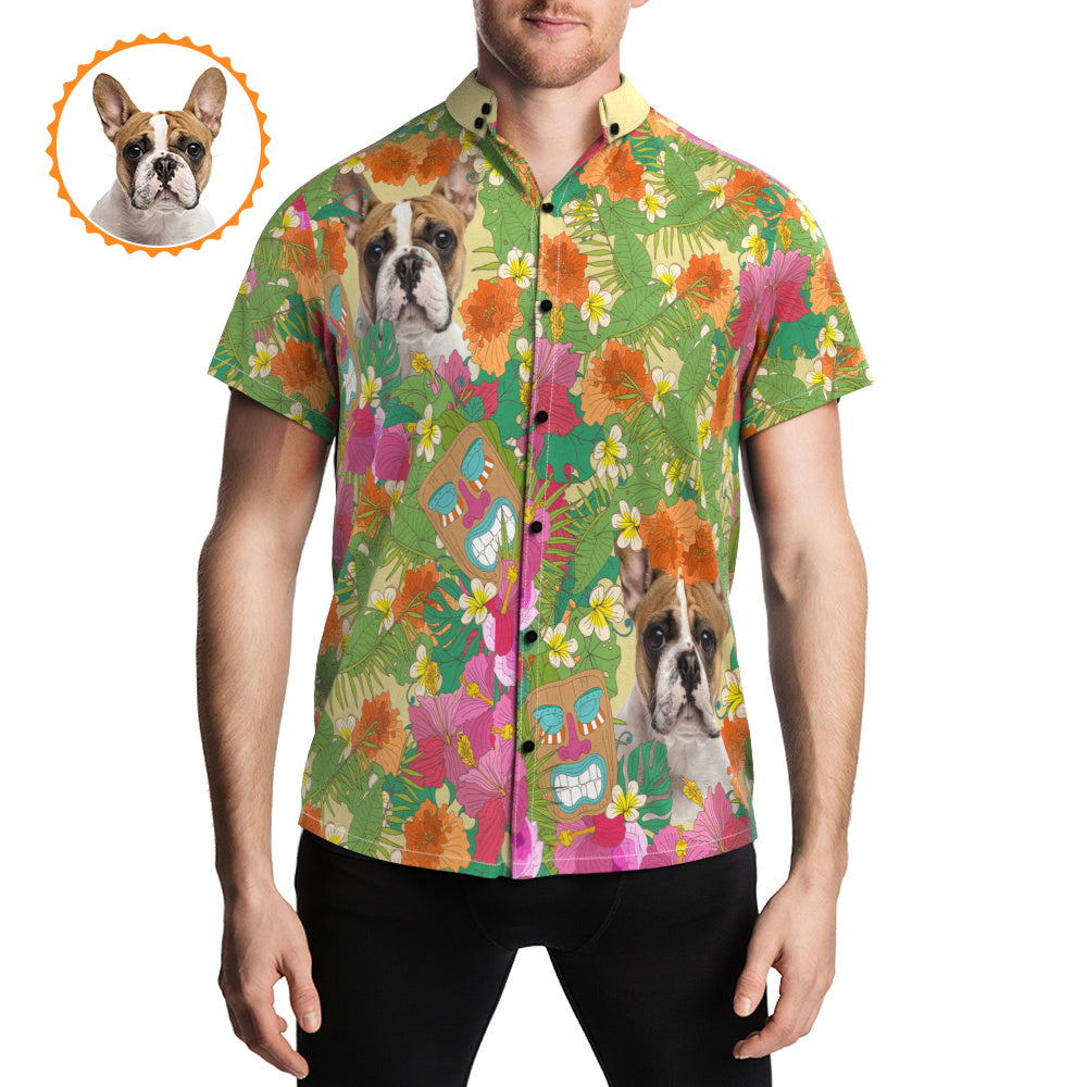 Floral Pet Button Shirt