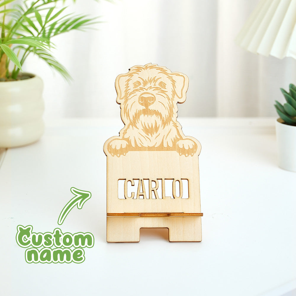 Pet Wooden Phone Stand