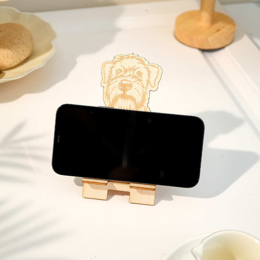 Pet Wooden Phone Stand