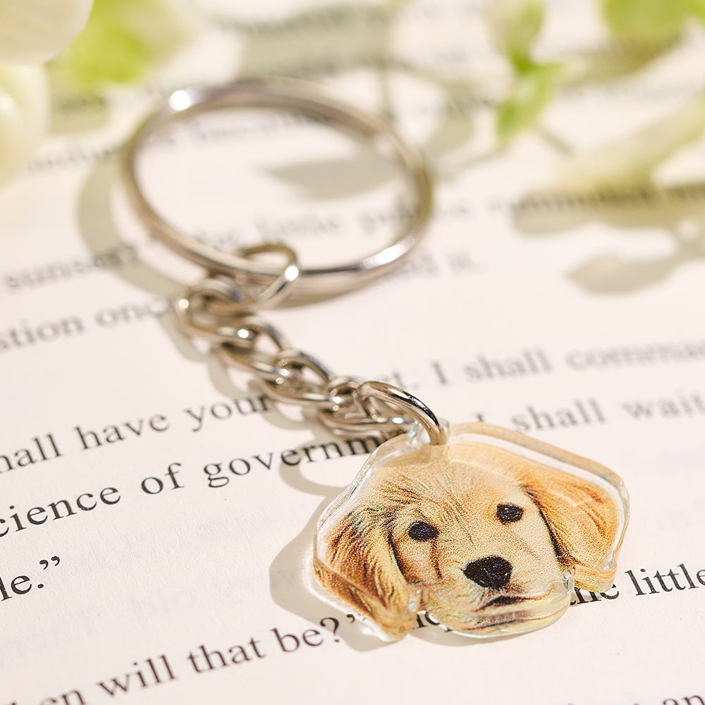 Pet Portrait Keychain