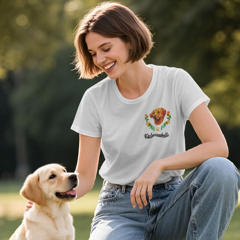 Custom Pet Wreath Tee