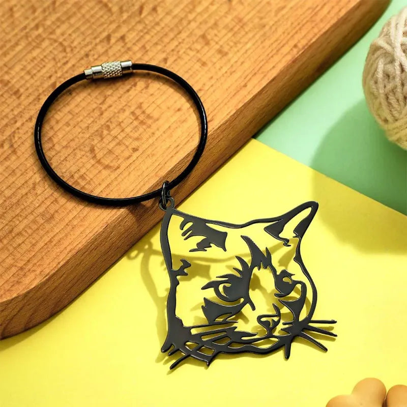 Pet Silhouette Keychain