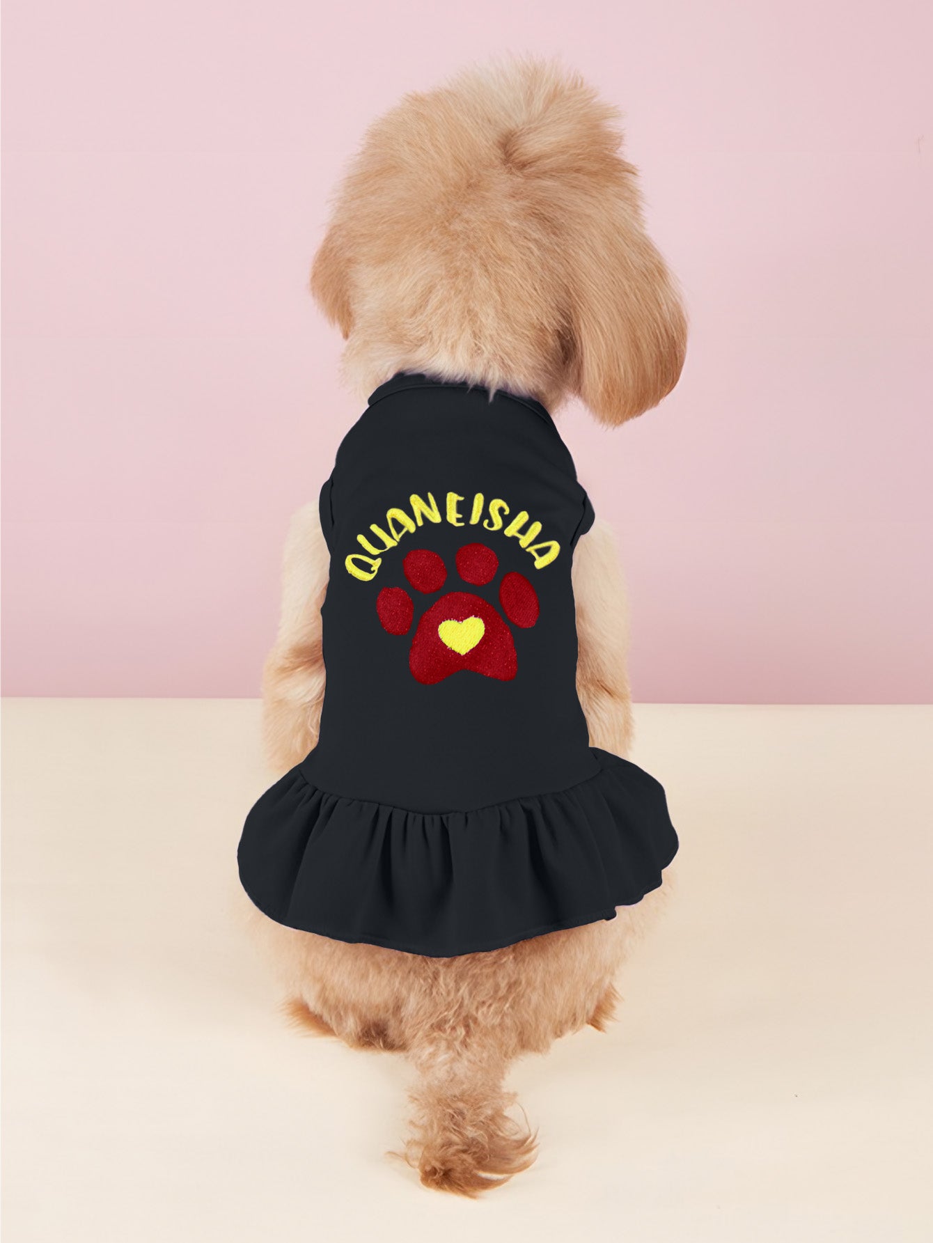 Pet Name Embroidered Dress