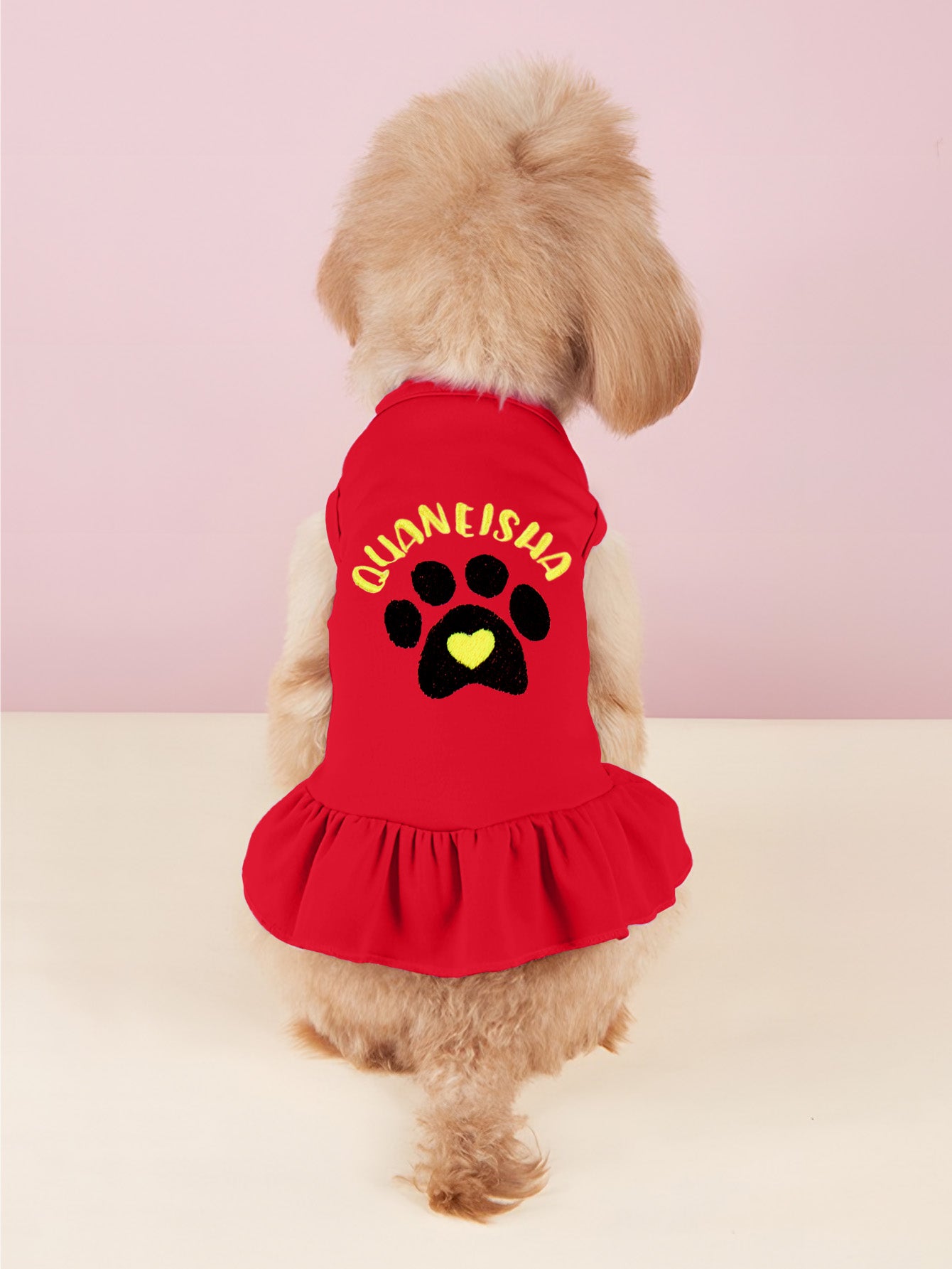 Pet Name Embroidered Dress