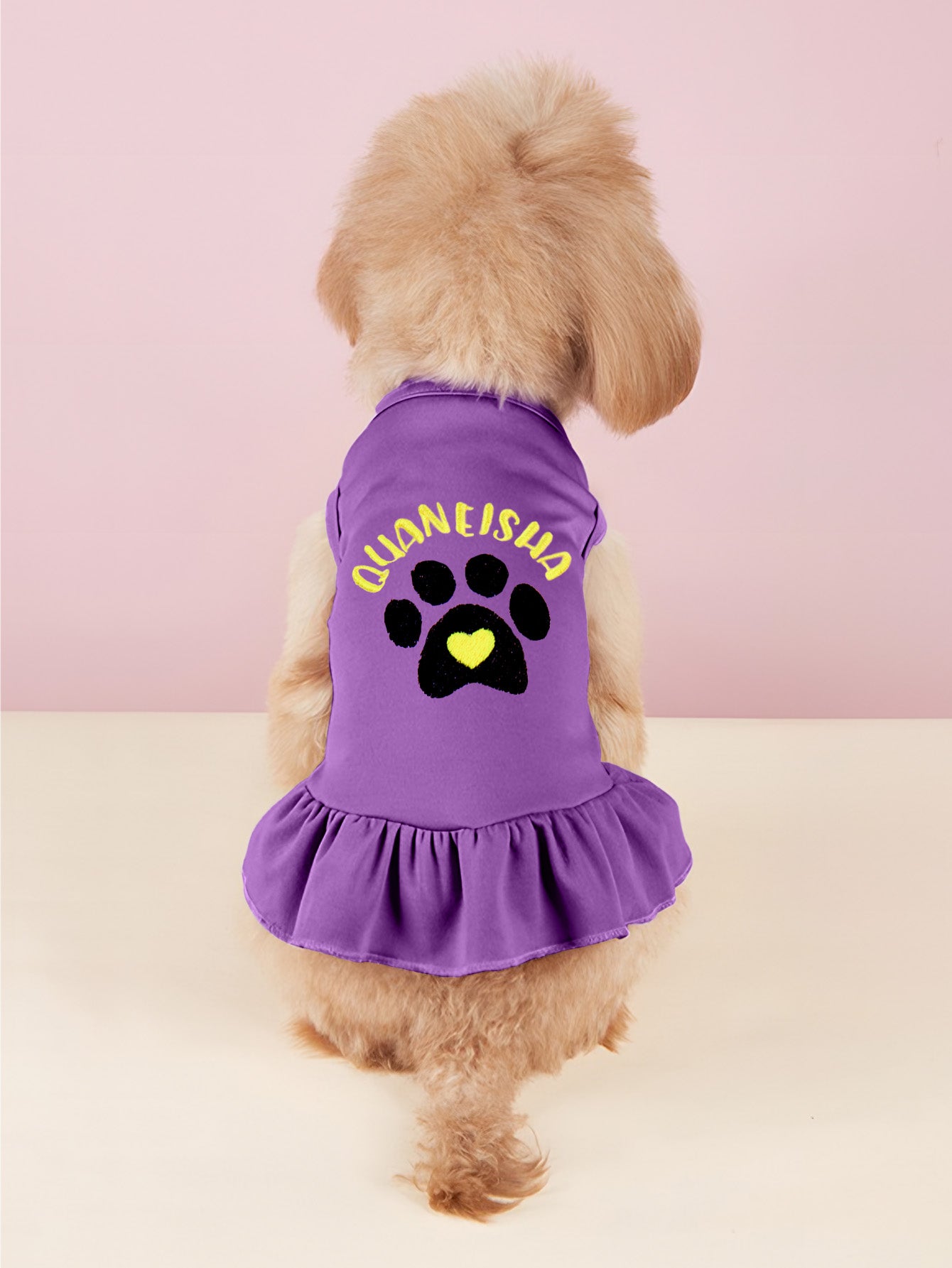 Pet Name Embroidered Dress