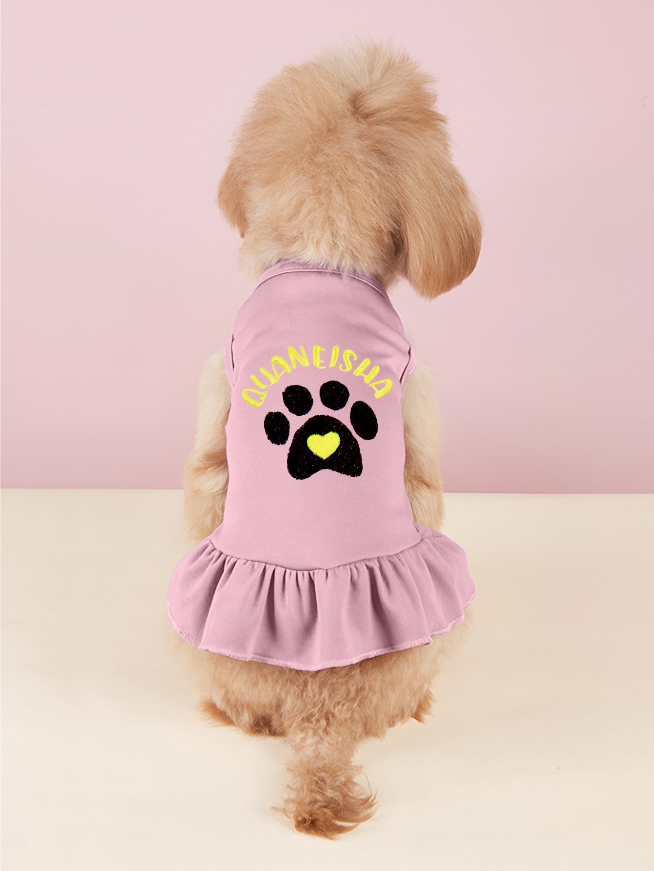 Pet Name Embroidered Dress