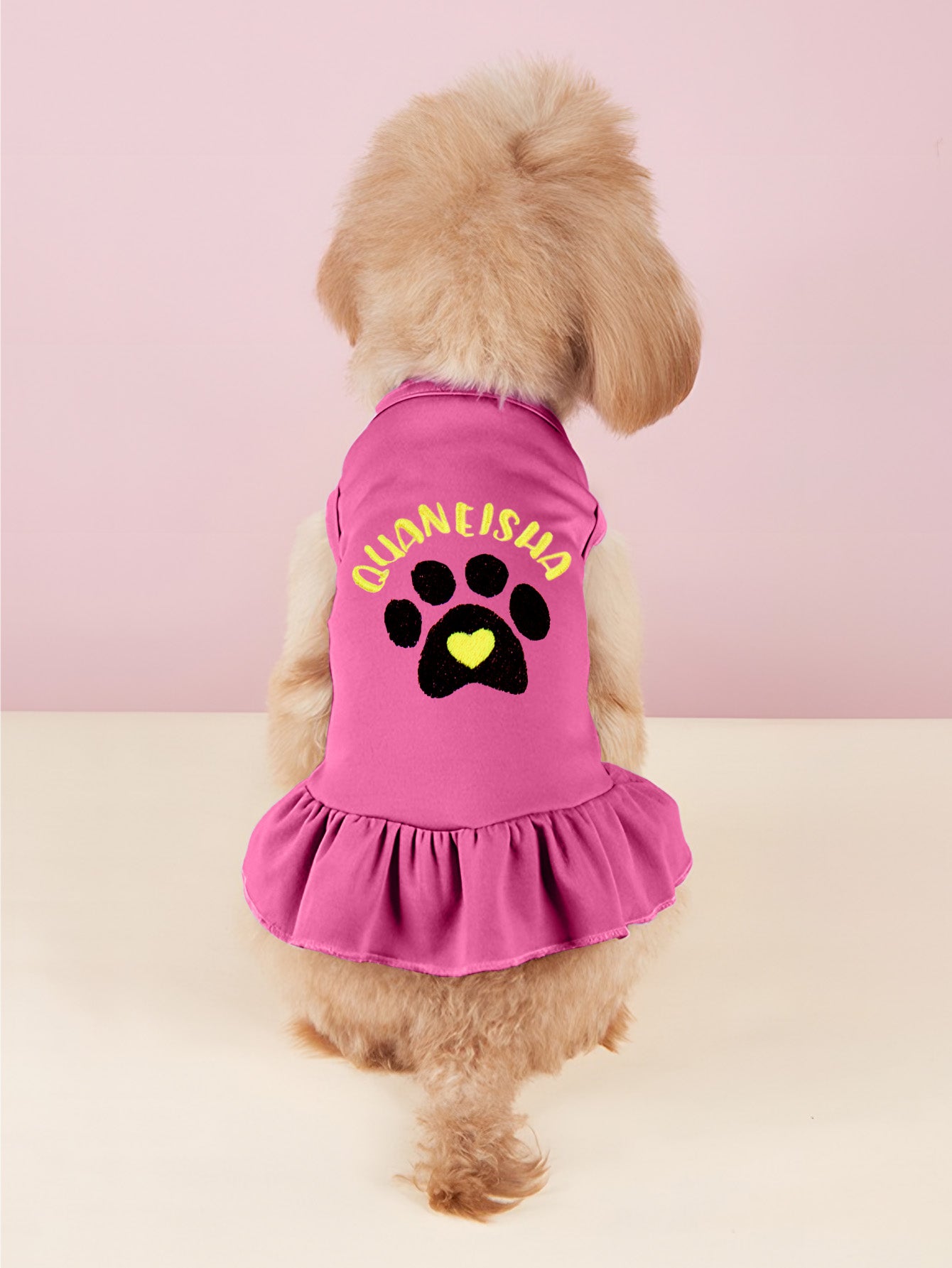 Pet Name Embroidered Dress