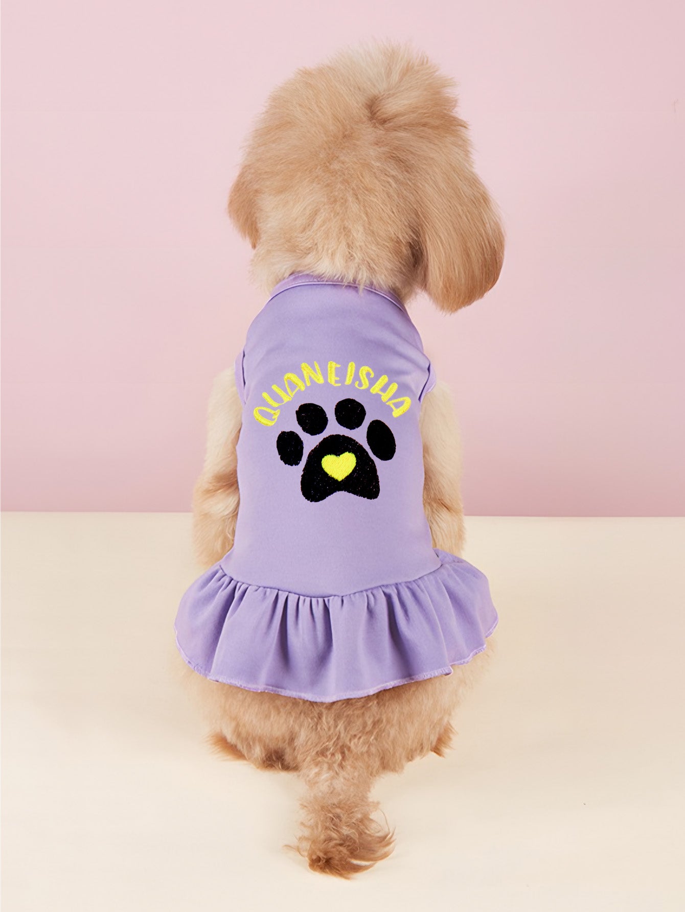 Pet Name Embroidered Dress