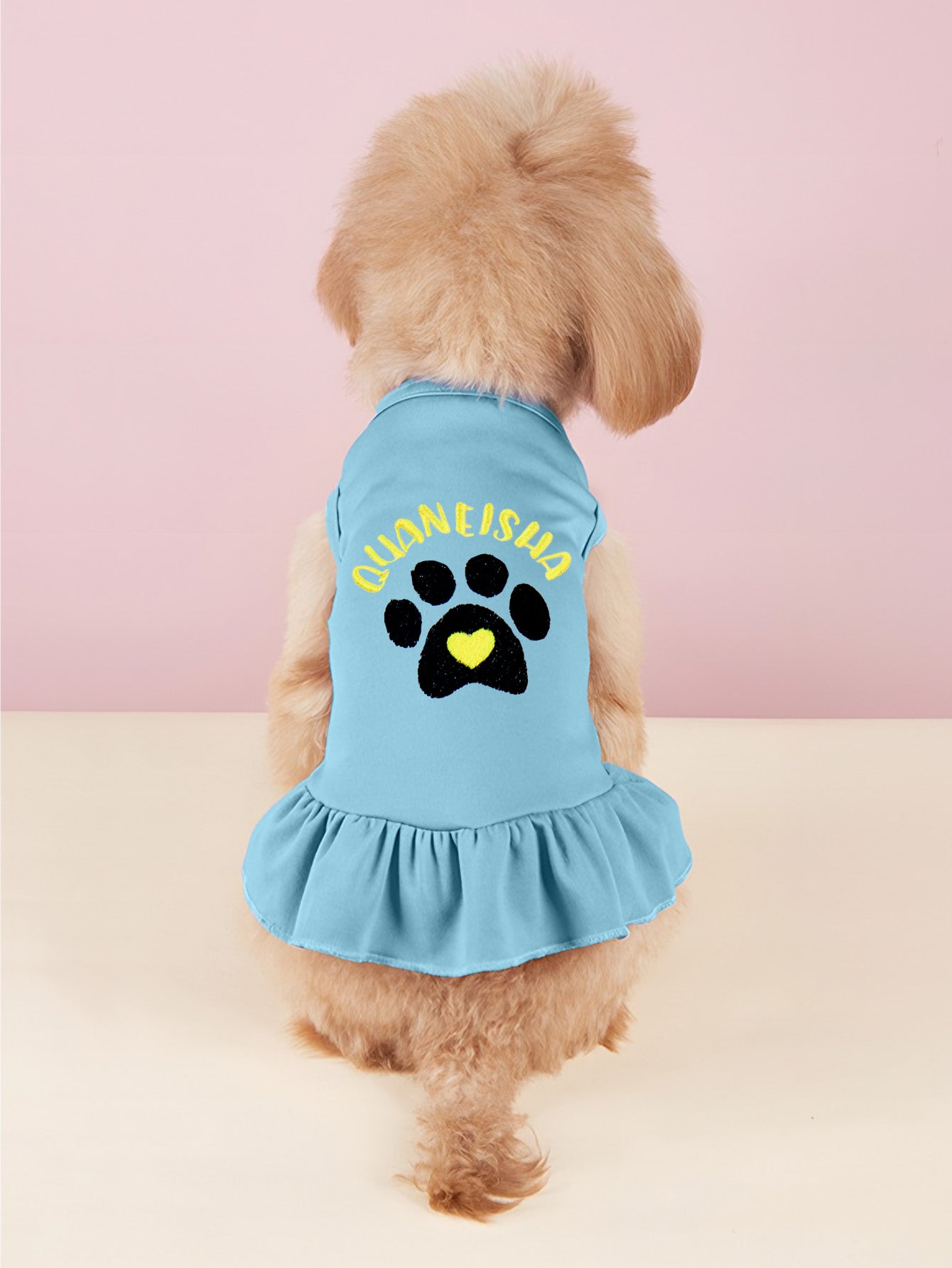 Pet Name Embroidered Dress