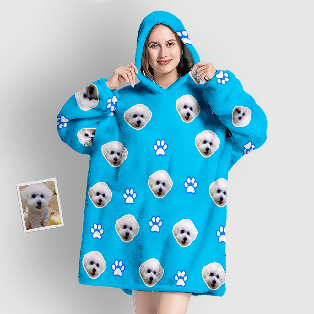 Pet Paw Blanket Hoodie
