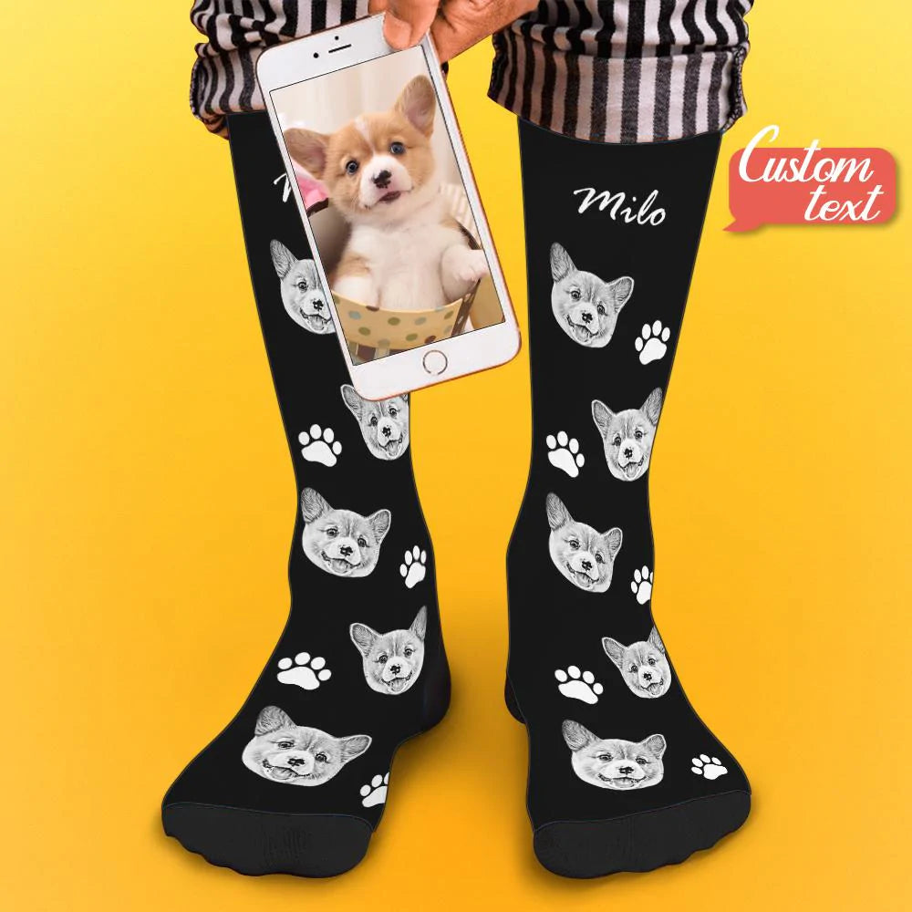 Personalized Pet Photo Socks