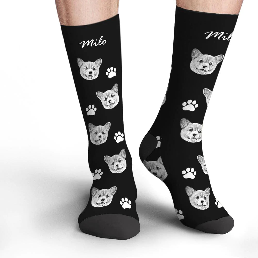 Personalized Pet Photo Socks