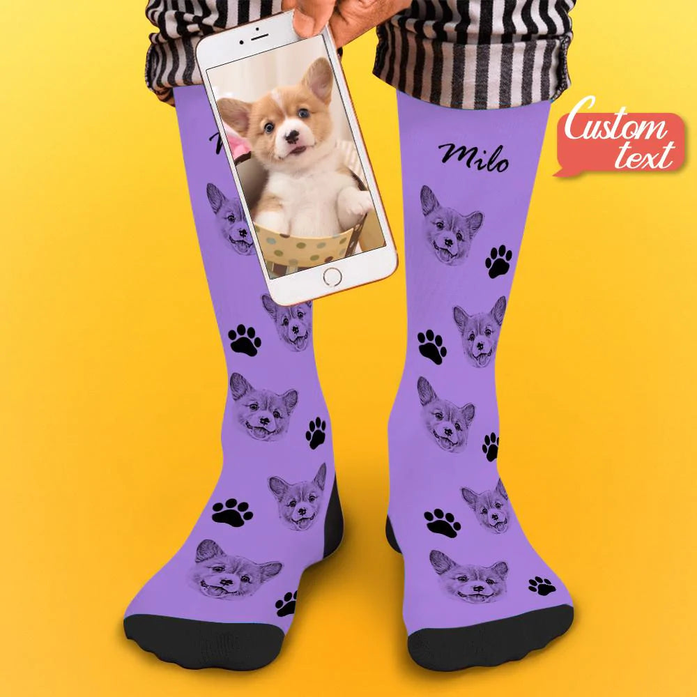 Personalized Pet Photo Socks