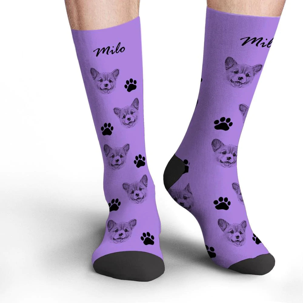 Personalized Pet Photo Socks