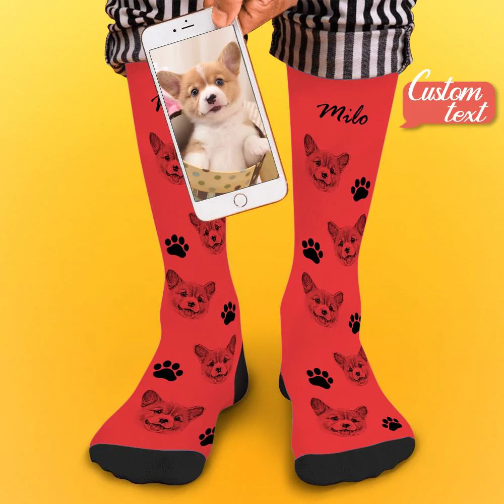 Personalized Pet Photo Socks