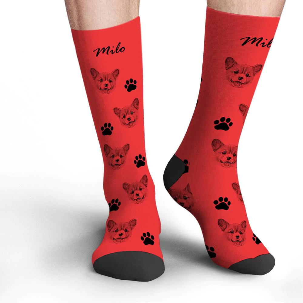 Personalized Pet Photo Socks