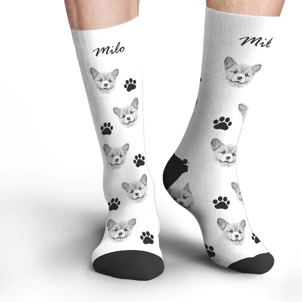 Personalized Pet Photo Socks
