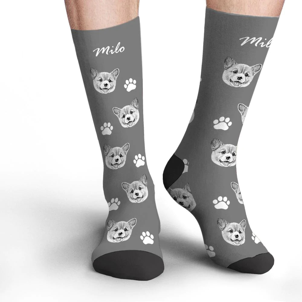Personalized Pet Photo Socks