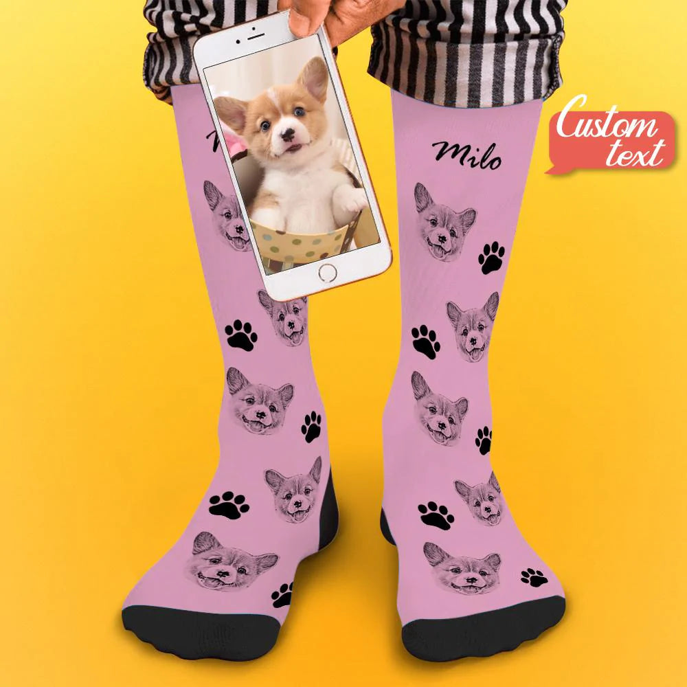 Personalized Pet Photo Socks