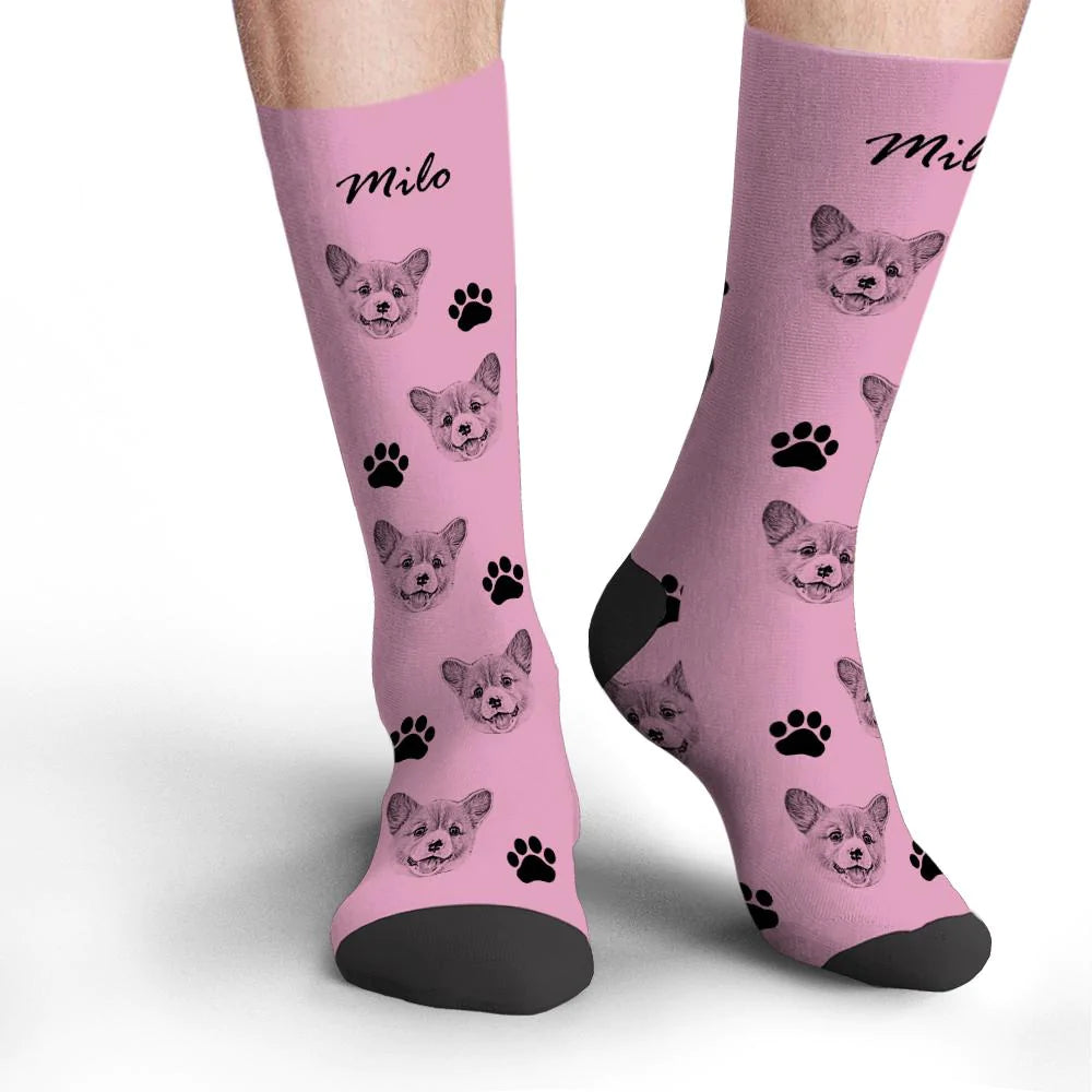 Personalized Pet Photo Socks