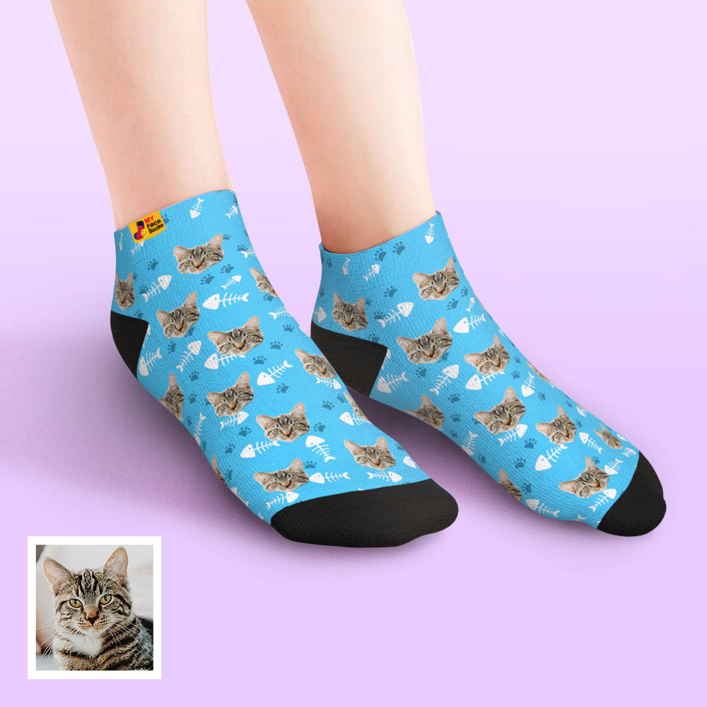 Cat Face Ankle Socks