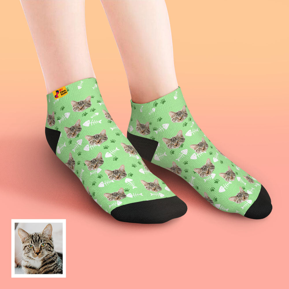 Cat Face Ankle Socks