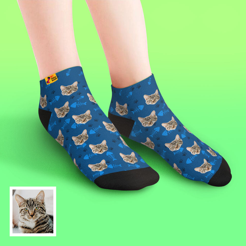 Cat Face Ankle Socks