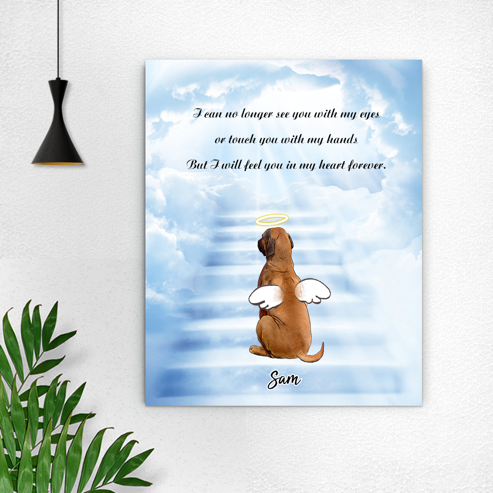 Angel Pet Name Canvas Frame