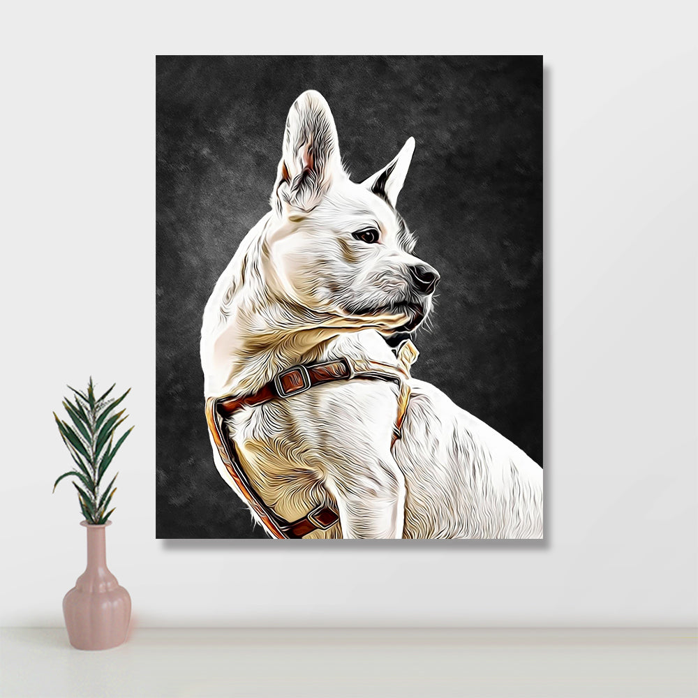 Custom Pet Oil Painting Frame