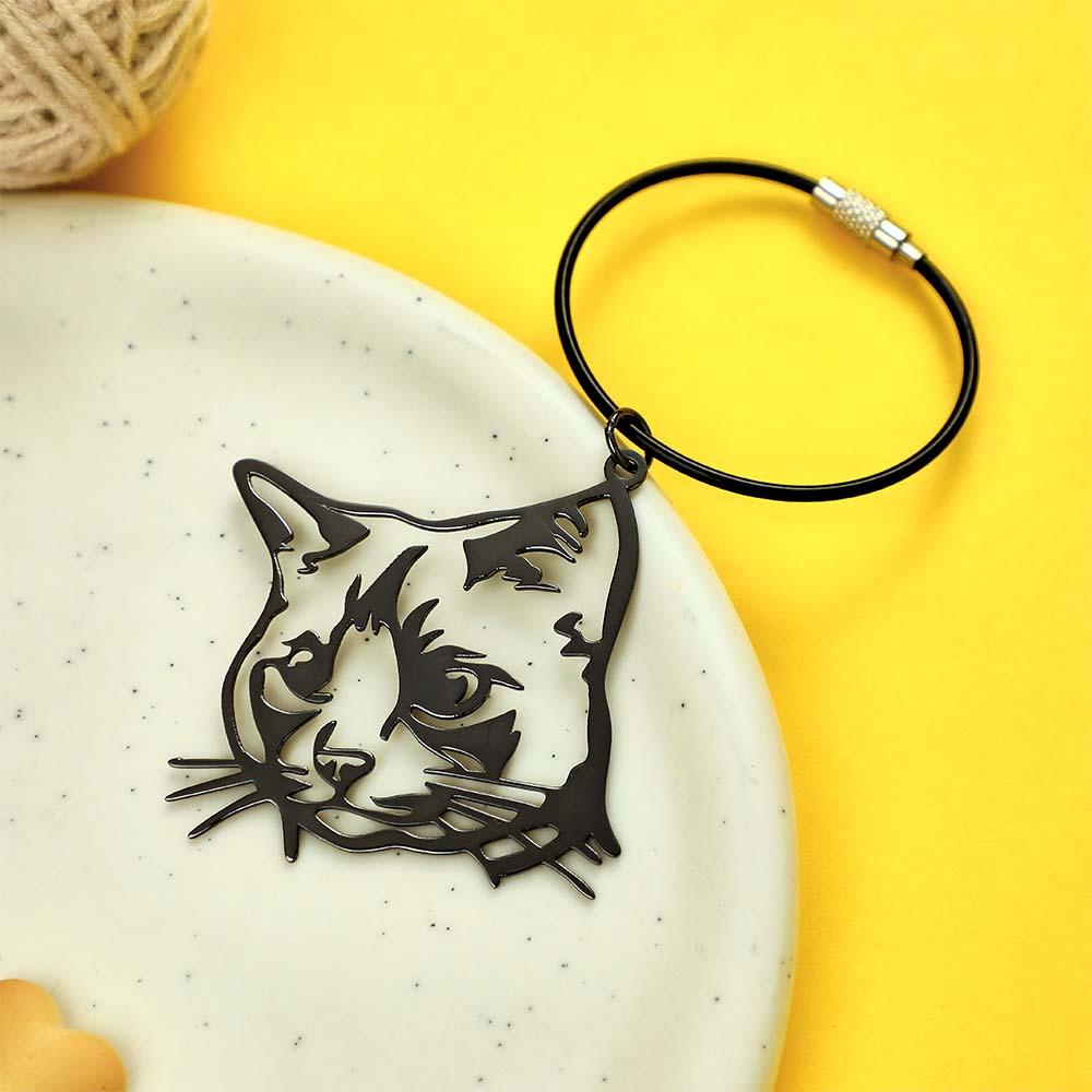 Pet Silhouette Keychain