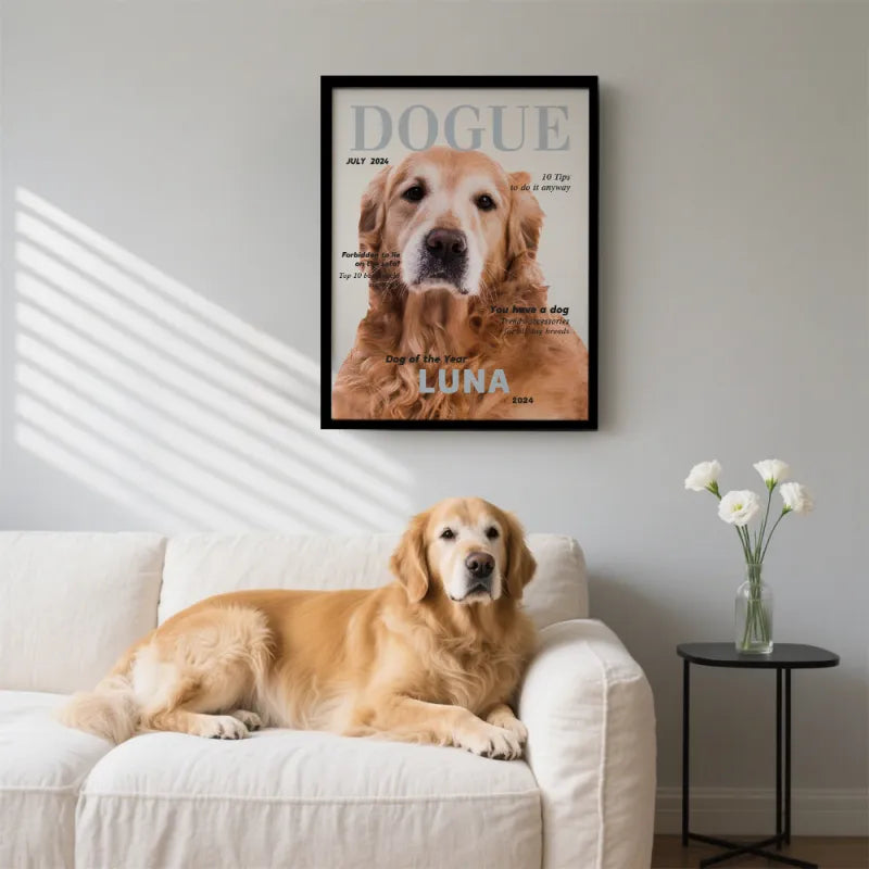 Custom Pet Magazine Poster Frame