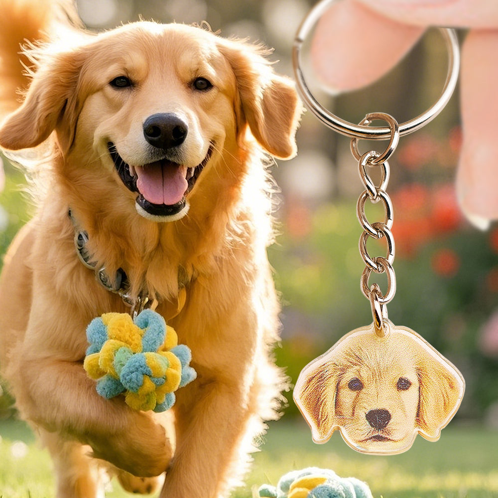 Pet Portrait Keychain