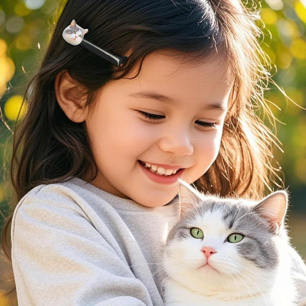 Pet Portrait Hair Clips