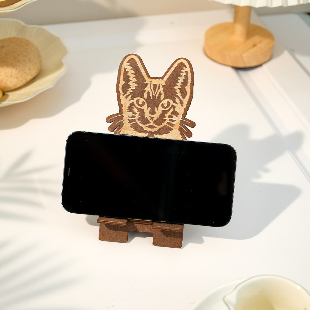Pet Wooden Phone Stand