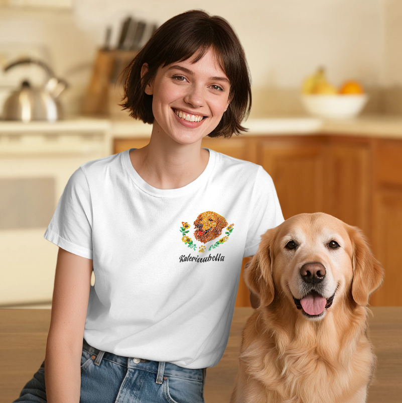 Custom Pet Wreath Tee