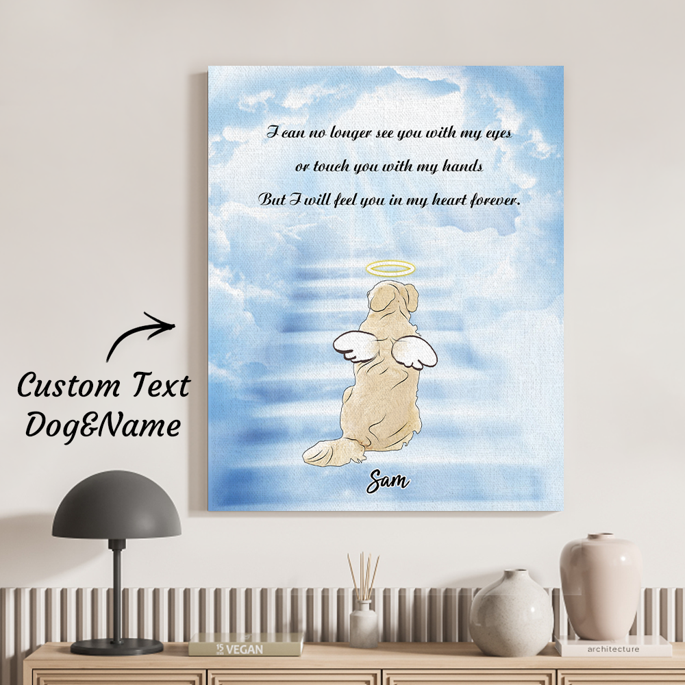 Angel Pet Name Canvas Frame